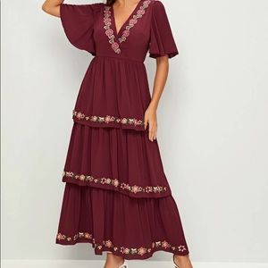 Foral Marion a clue length dress